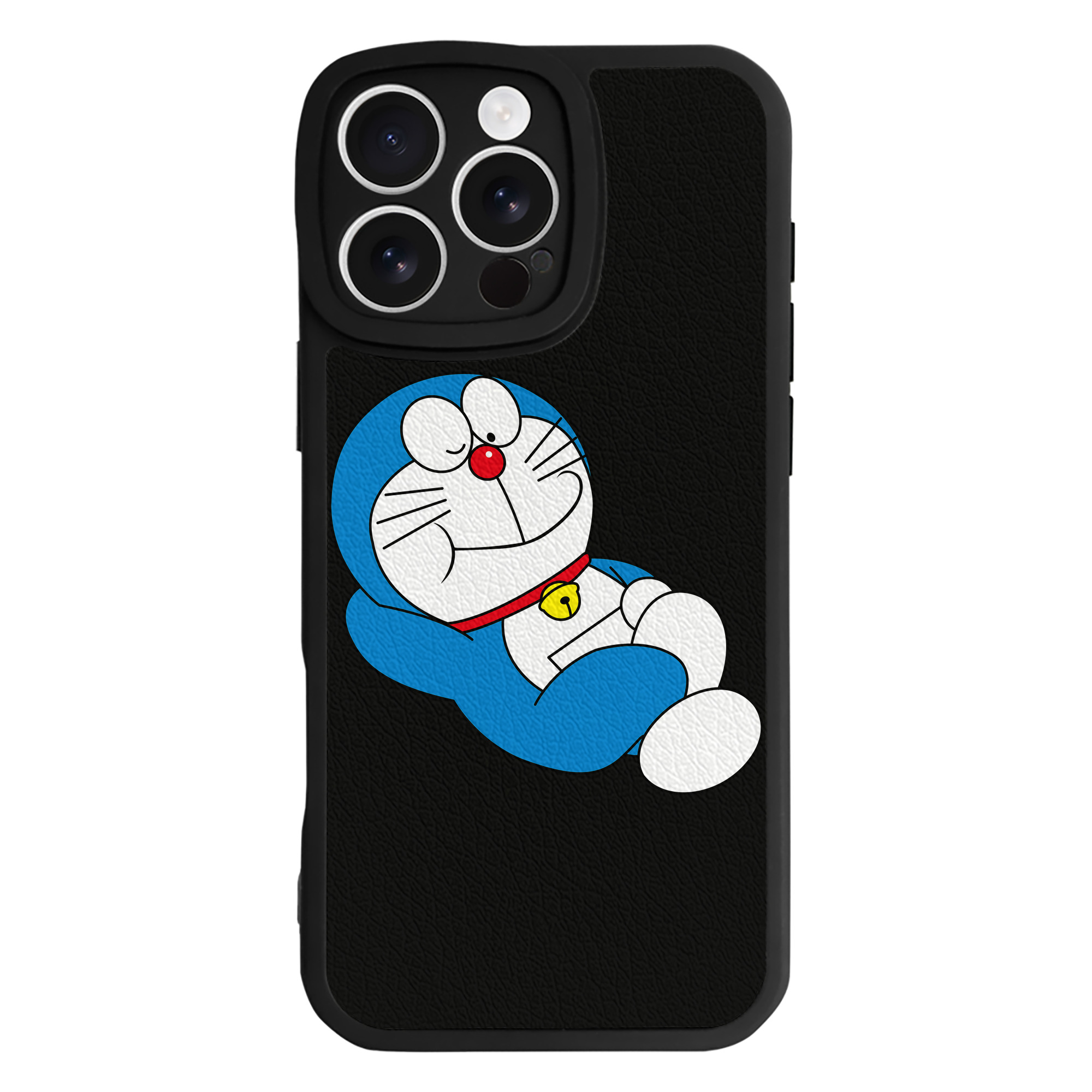 （画像用） ドラえもん Doraemon 【iPhone 16シリーズ対応】シリコンスマホケース（レザー調） 材質：シリコン